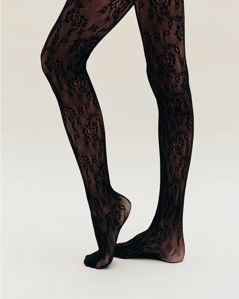 Laci Fishnet Tights - Black