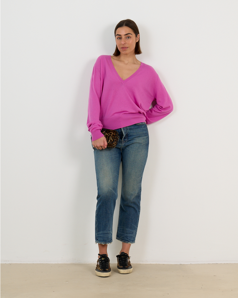 No. 467 Collin Cashmere Shirt Oleander