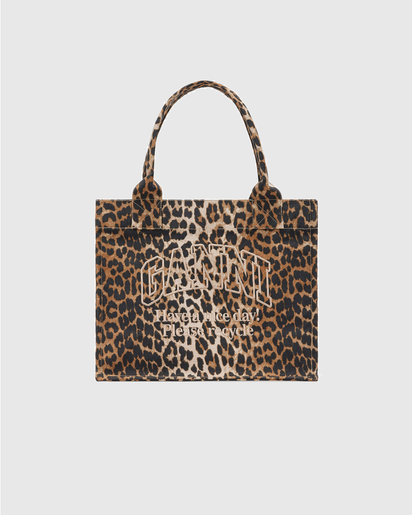 Leopard Canvas Tote Bag