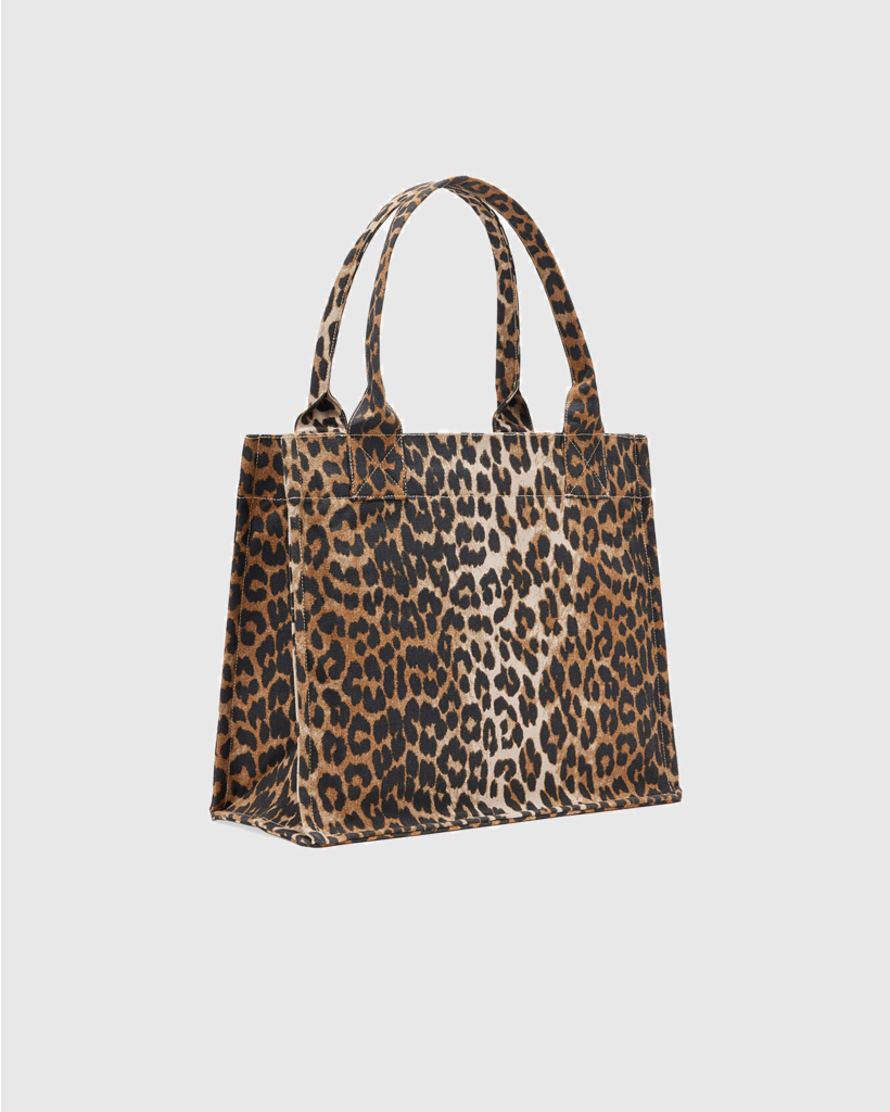 Leopard Canvas Tote Bag