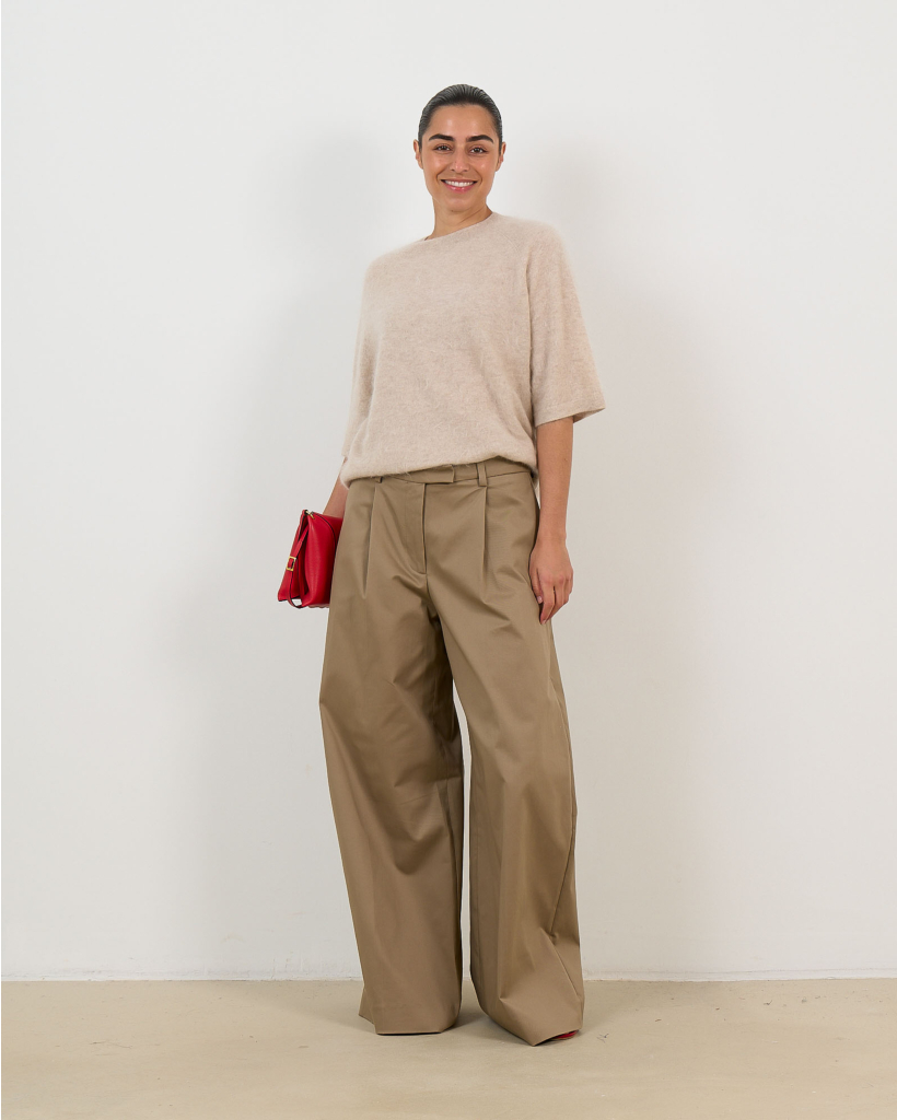 Jenna Brushed Cashmere Sweater Oat