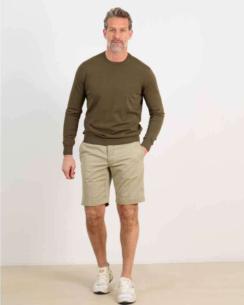 Slim Bermuda Shorts - Sage