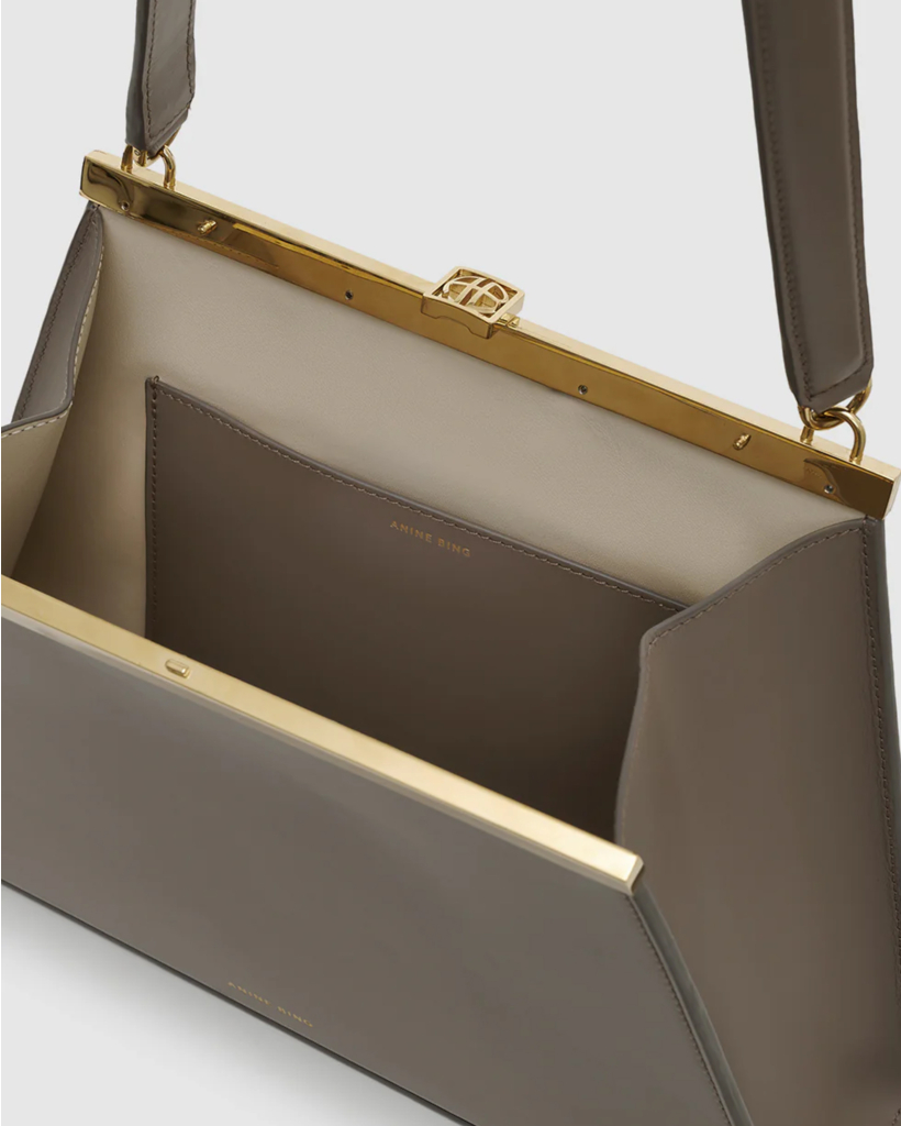 Taupe handbag