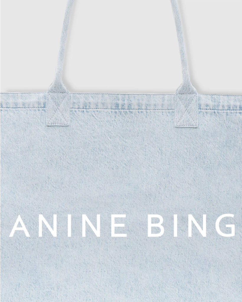 Light Blue Denim Tote Bag