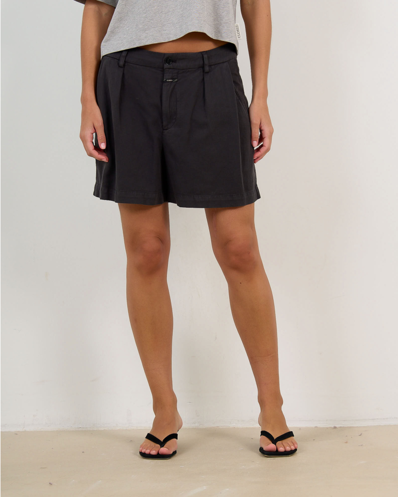 Revyl Linen Twill Shorts Black