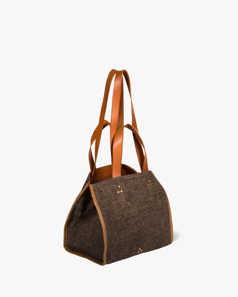 Leon M Chocolate Linen Bag