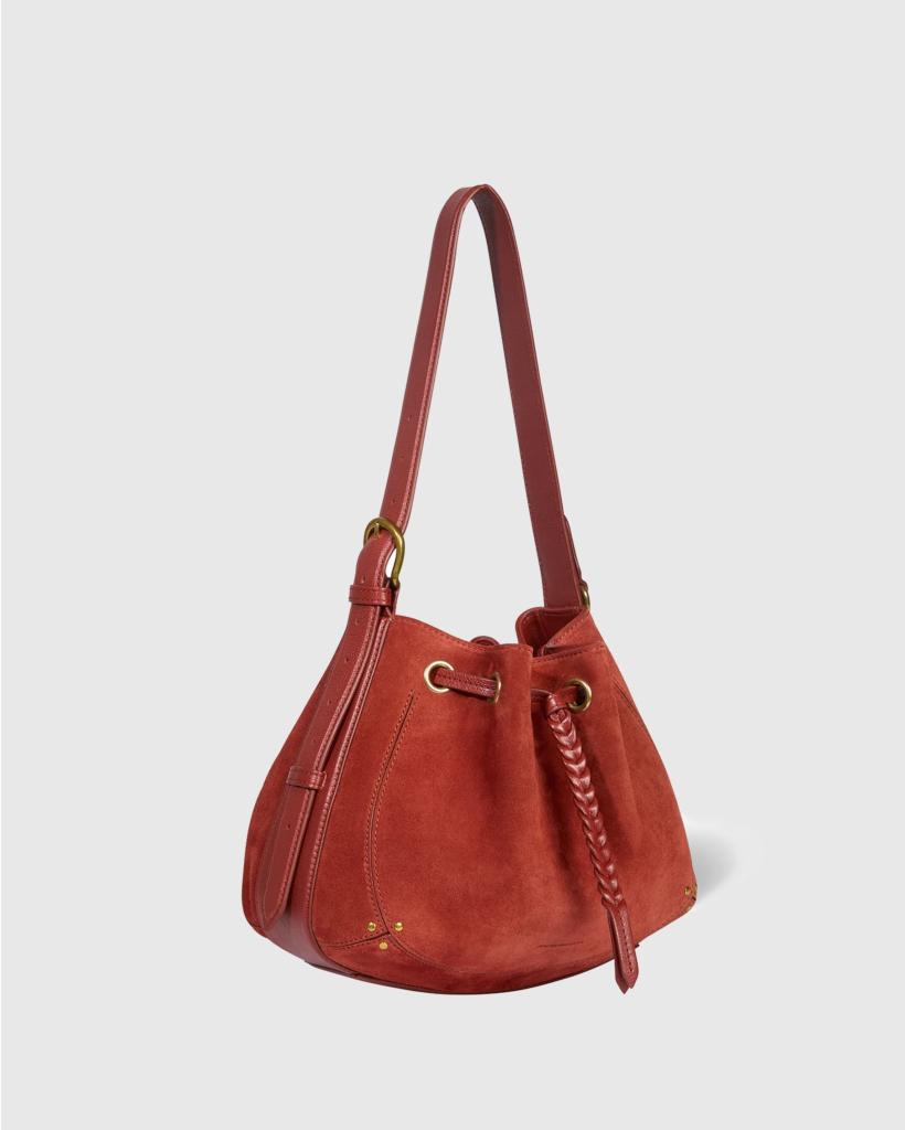 Andy Bag Rust Split Suede