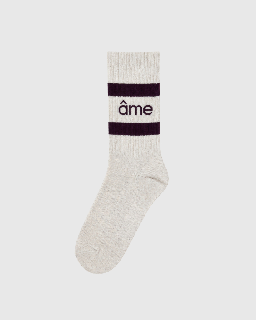 Diego Socks Beige/Burgundy