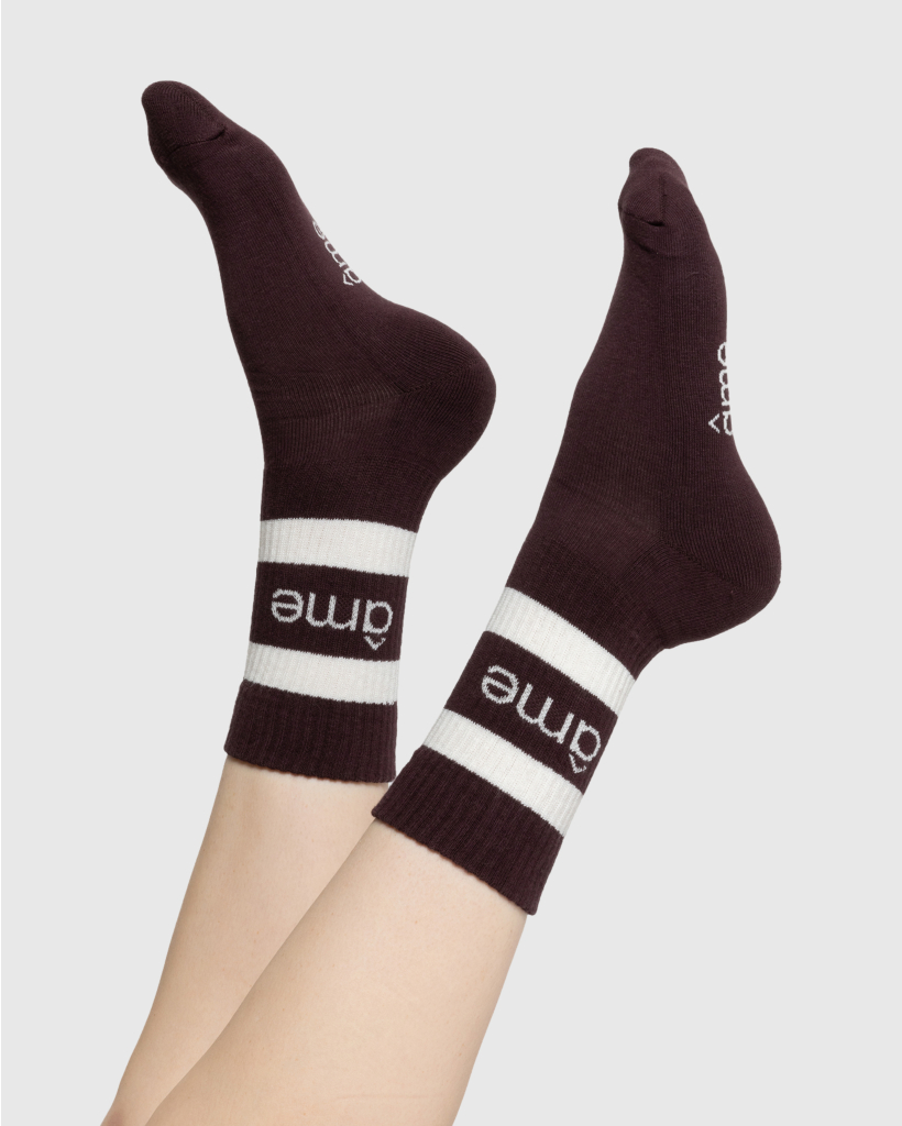Diego Burgundy Socks