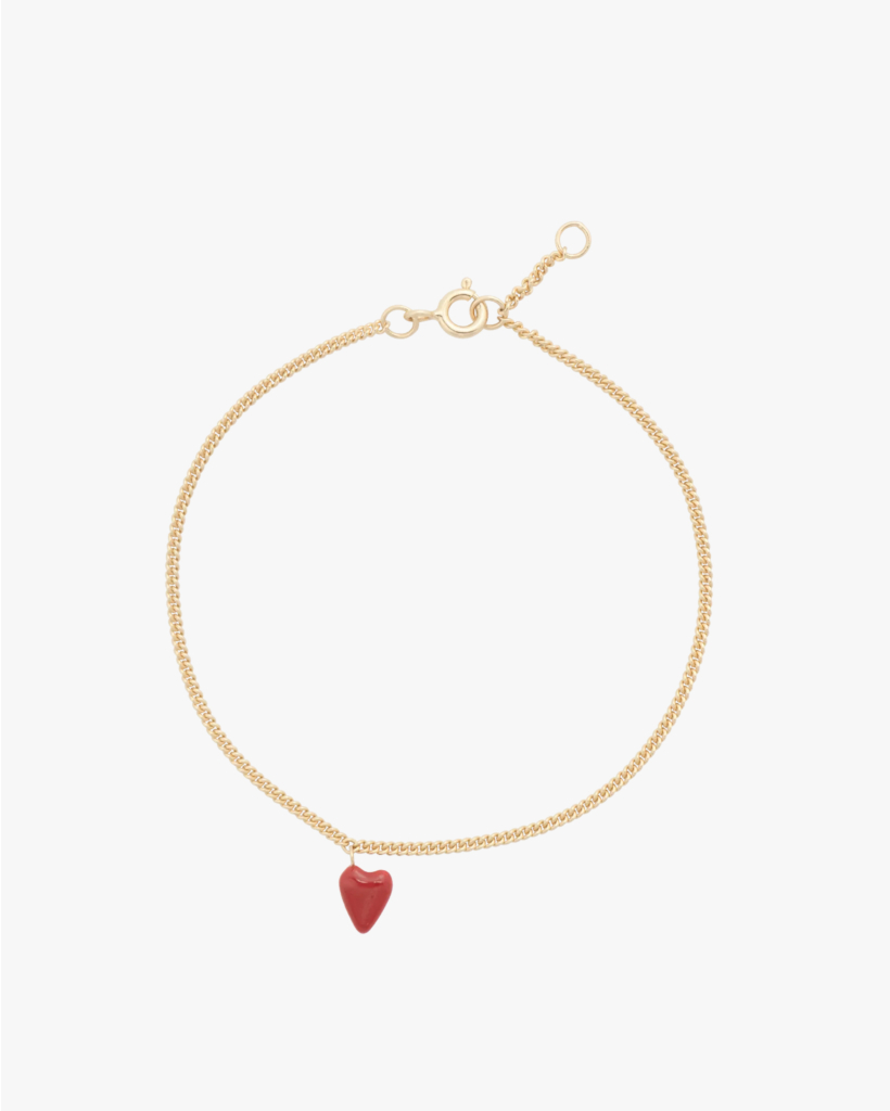 Gold-Plated Heartbeat Bracelet