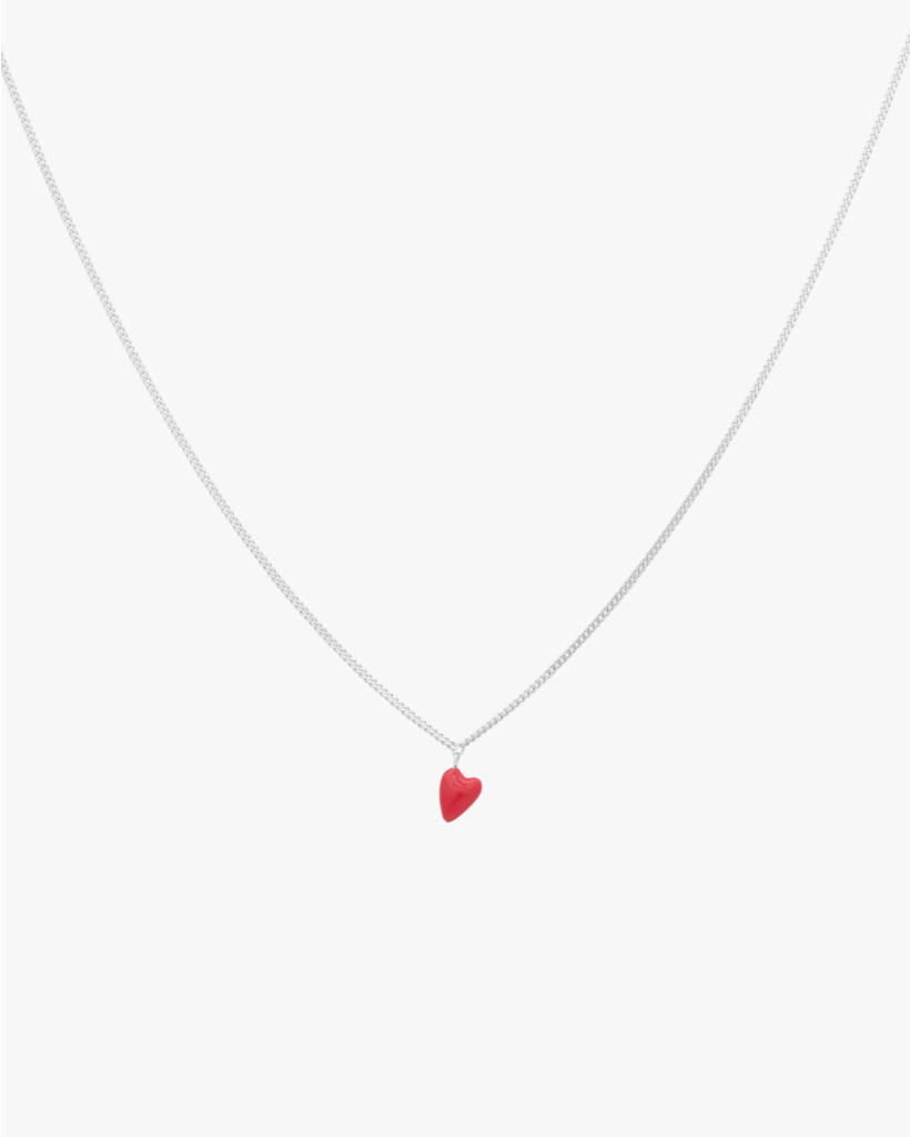Silver Heartbeat Necklace