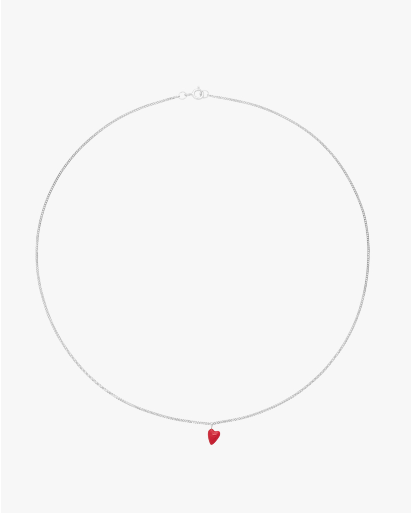 Silver Heartbeat Necklace