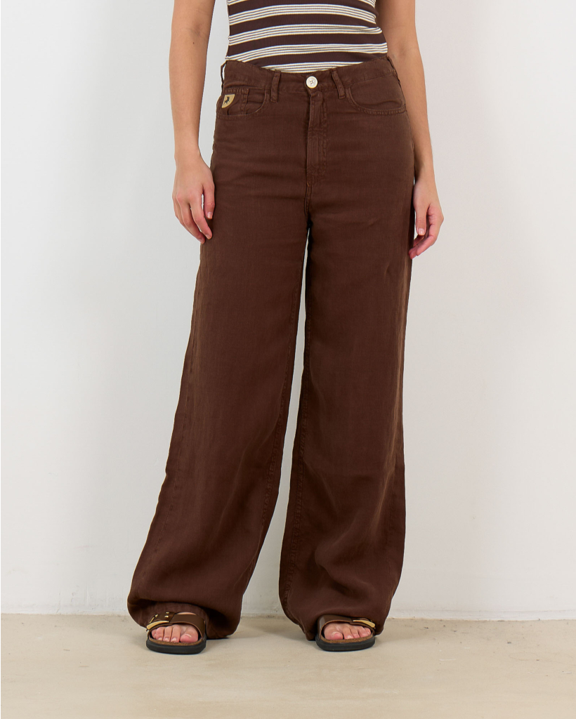 Skater Linen Pants Chocolate Martini
