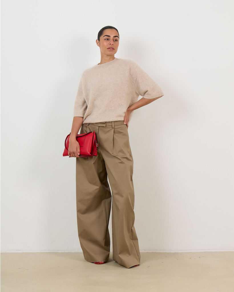 Deva Gabardine Trousers Cognac