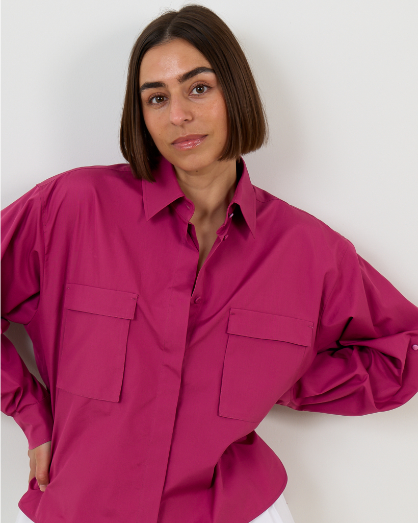 Cotton Blouse Fuchsia Viola