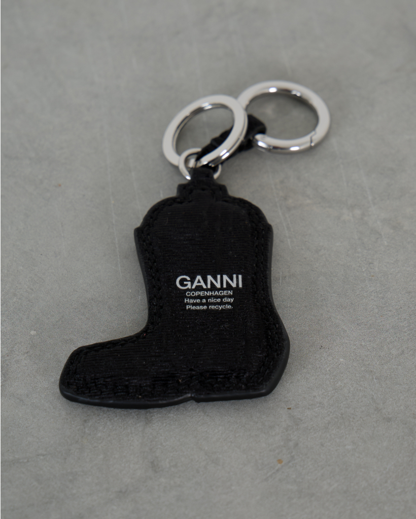 Western Boot Keychain Black