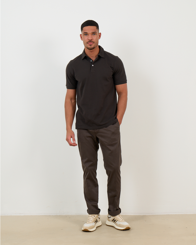 North Polo Short Sleeve Brown