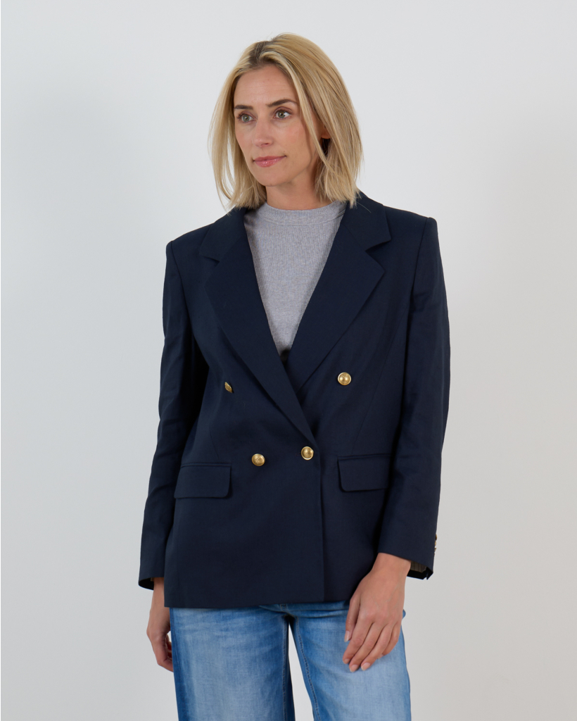 Hadlow Navy Blazer with Gold Buttons