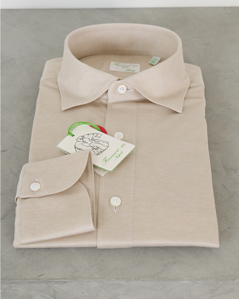casual long-sleeve shirt 2 beige