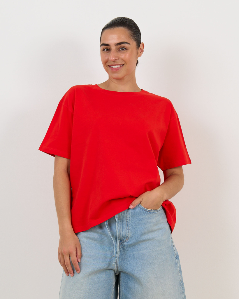 Fizvalley Oversized Red T-shirt