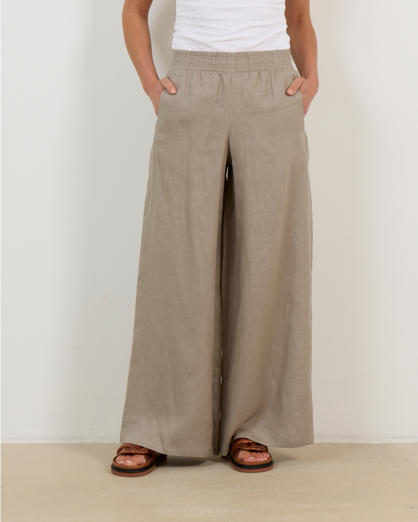 Ceiling Khaki Linen Trousers