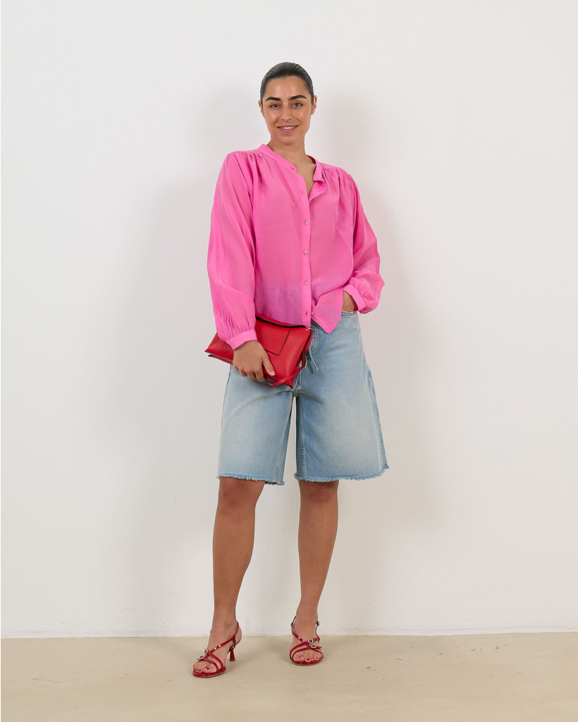 Gladis Cotton-Silk Blouse Bloom