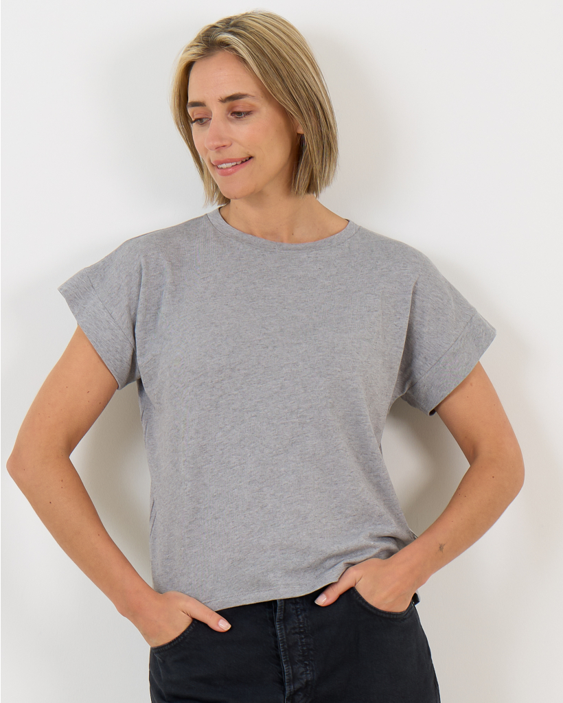 Grey melange T-shirt