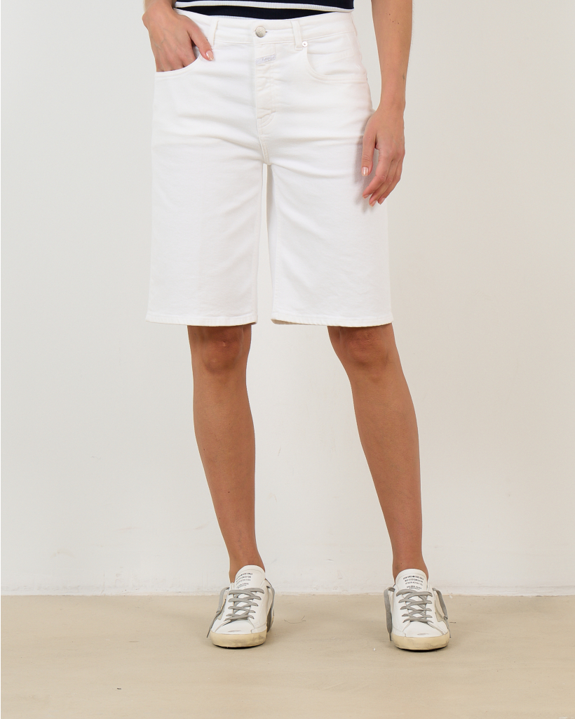 Jenika White Denim Shorts