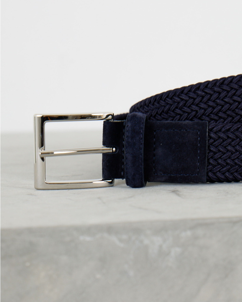 Braided Belt Navy Blue
