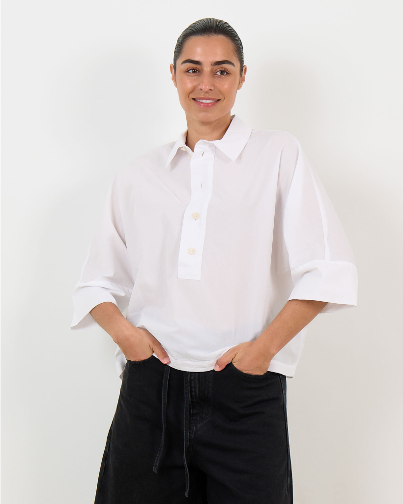 Jodie Blouse with Three-Quarter Sleeves Optique