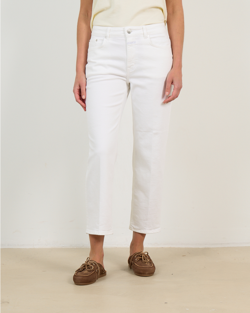 women's regular fit jeans 200 White