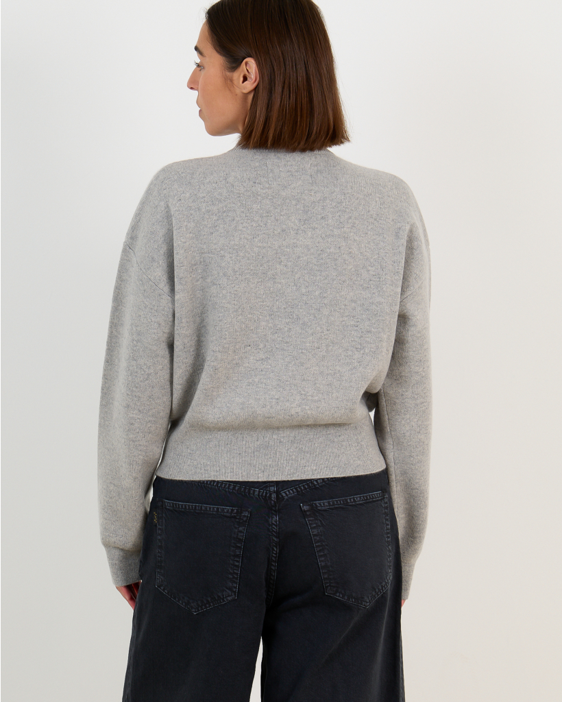 No. 478 Xtra Fun Cashmere Zip-Up Grey