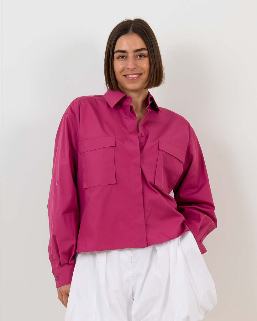 Cotton Blouse Fuchsia Viola