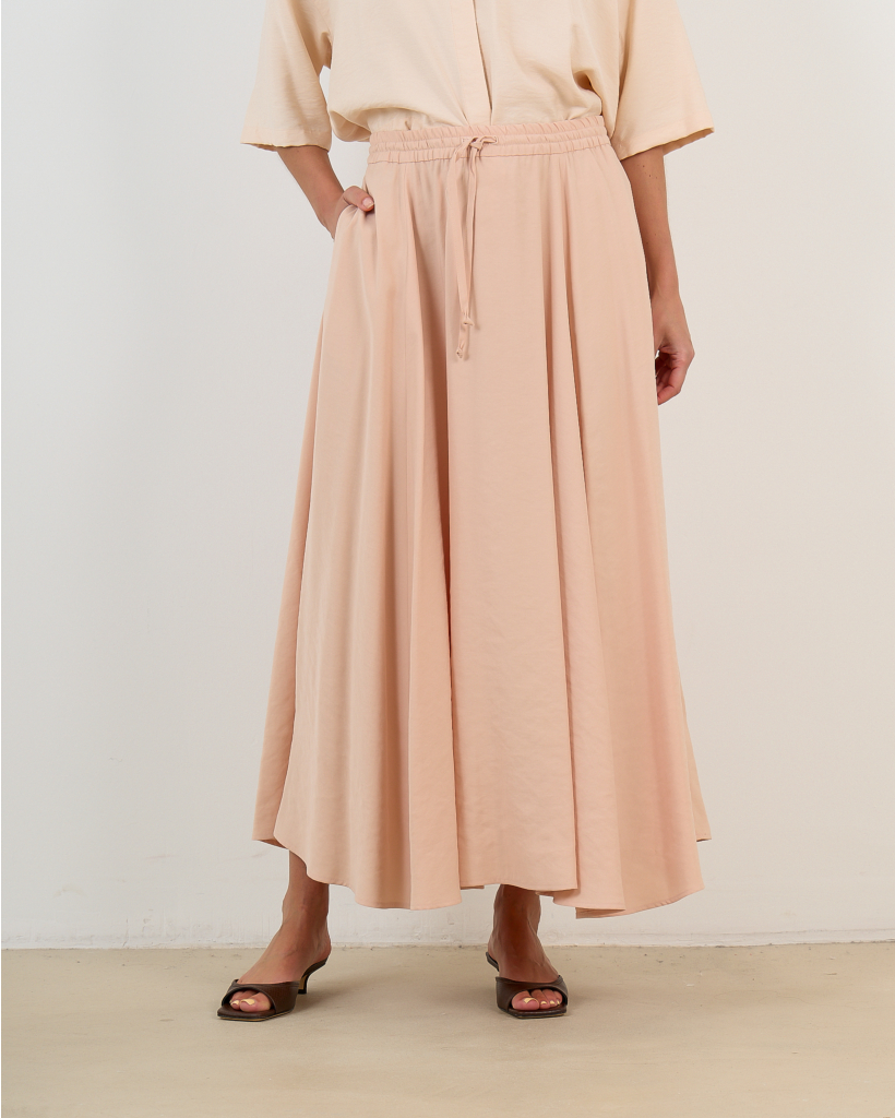 Qerime Modal Mix Skirt Blush