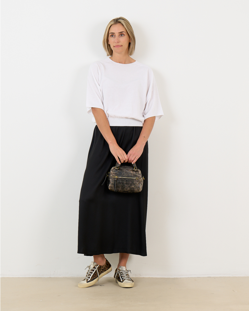 Dilary Short-Sleeve Pullover White