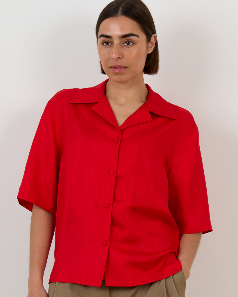 Red blouse