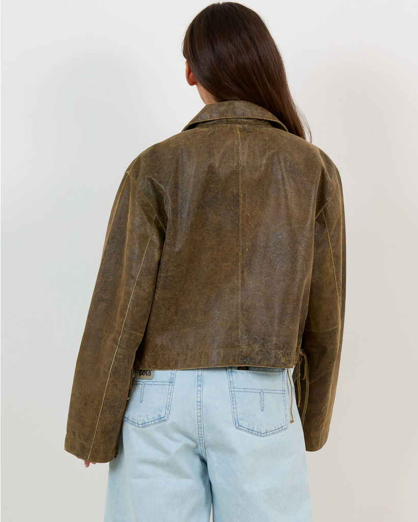 Fallon Suede Blazer Cognac