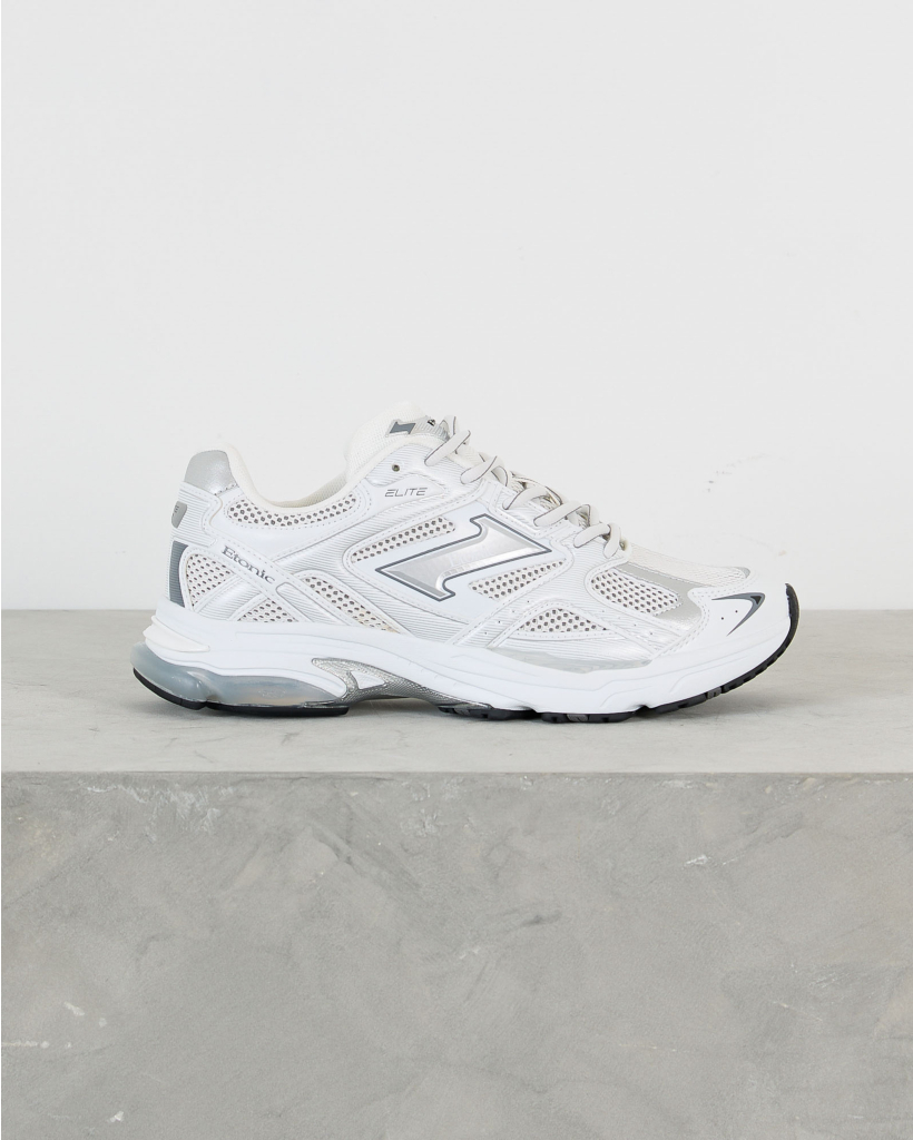 Elite Sneakers White Silver