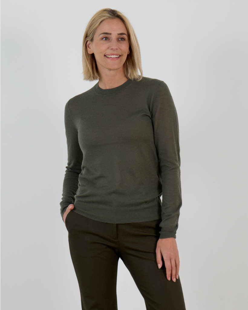 Cashair Cashmere Pullover Khaki Green