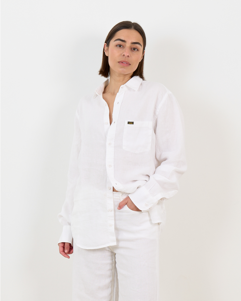 Lucas White Linen Blouse