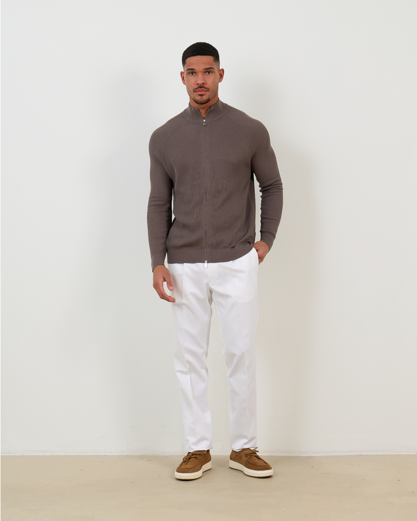 White Cotton Trousers