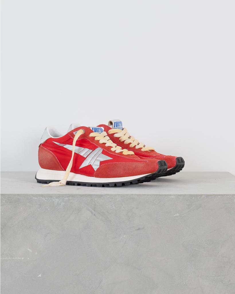 Running Marathon M77 Sneaker Nylon Red Silver