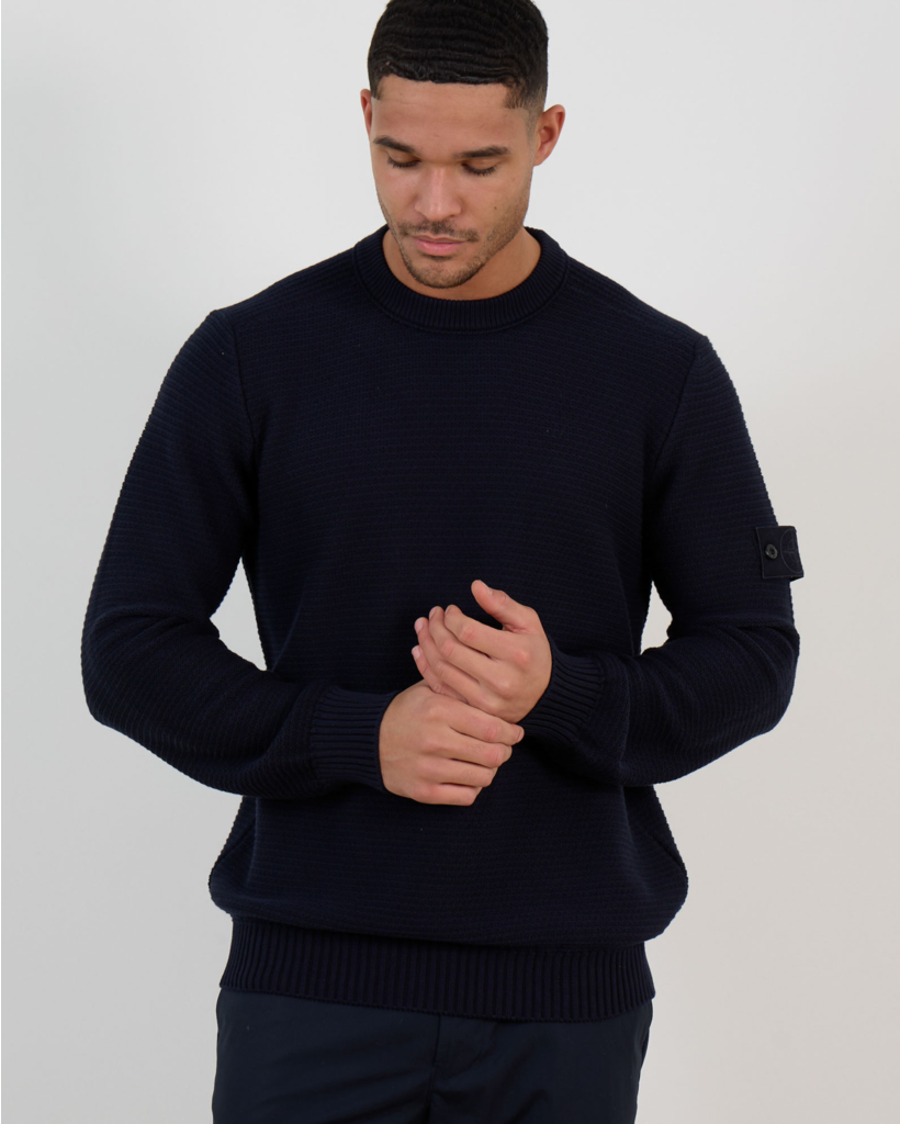 5100032 Ghost Crewneck Pullover Navy Blue