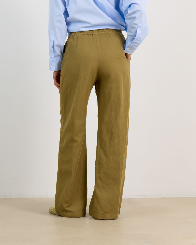 Beige Regular Fit Trousers