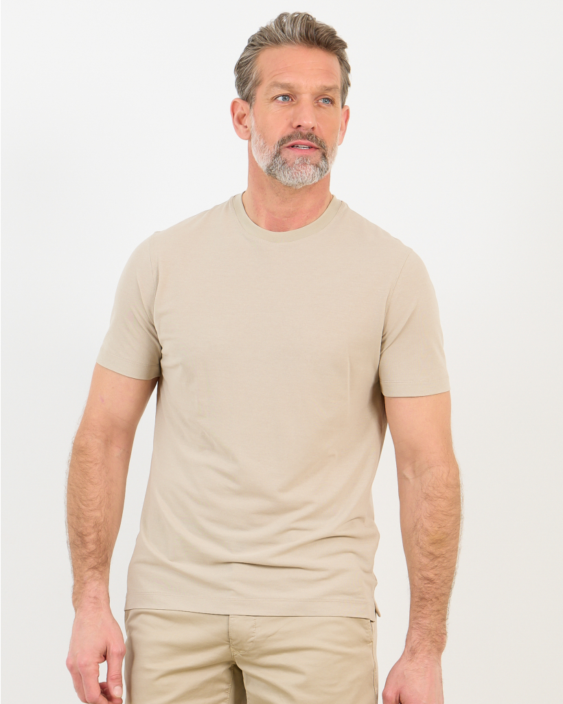 Beige Ice Cotton T-Shirt