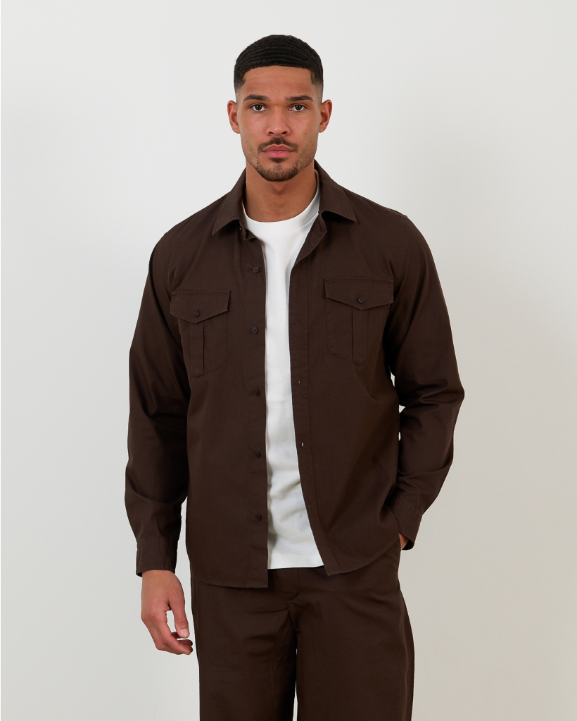 Casual Shirt Dark Brown