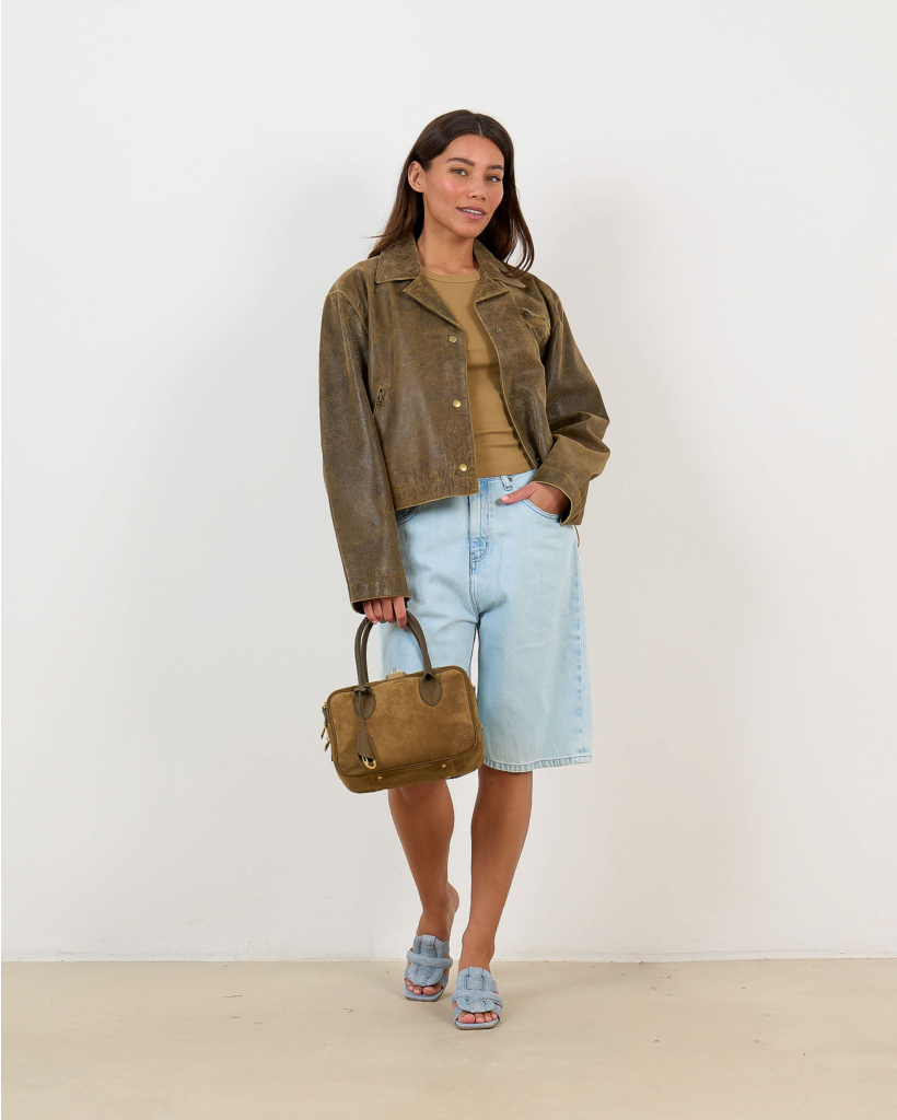 Bella Camisole with Braided Detail Bronze