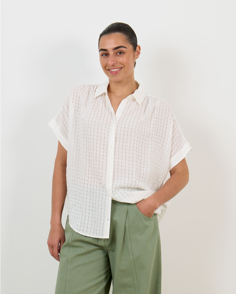 Louisa Seersucker Blouse Pacora