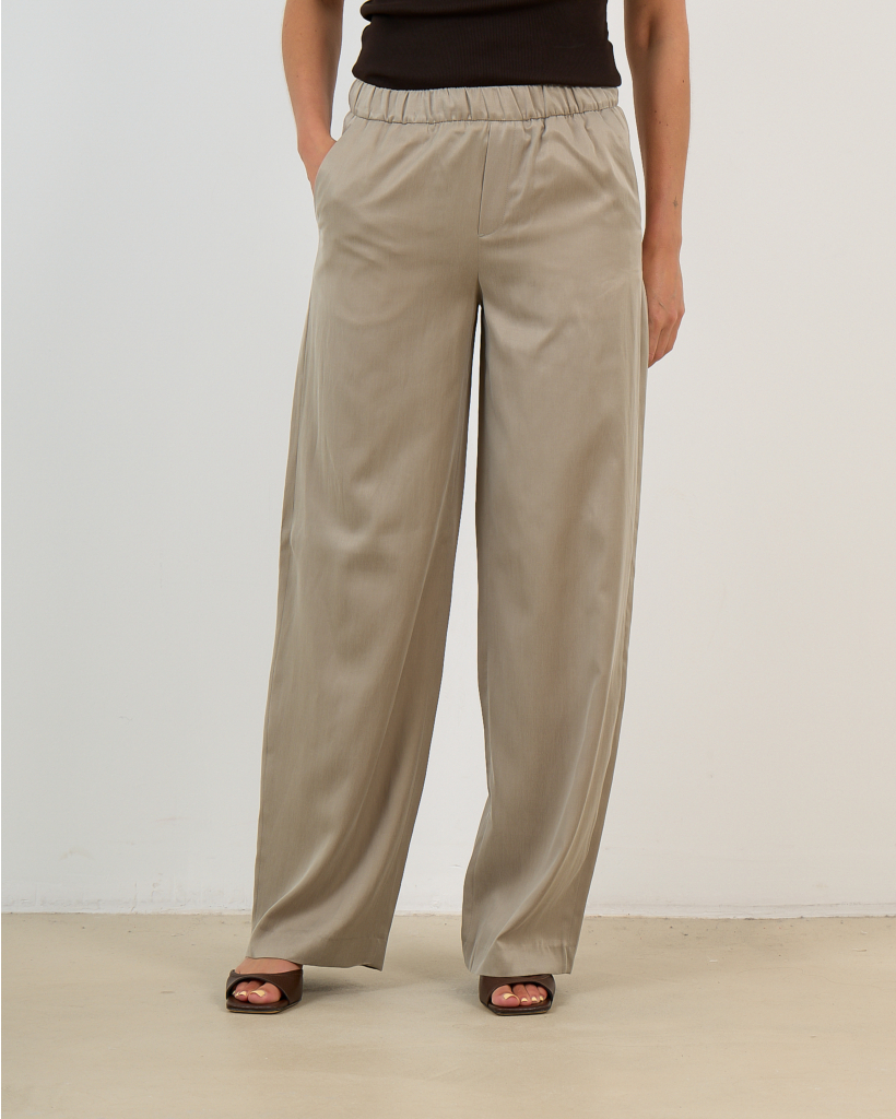 Consider Linen Pull-On Trousers Green