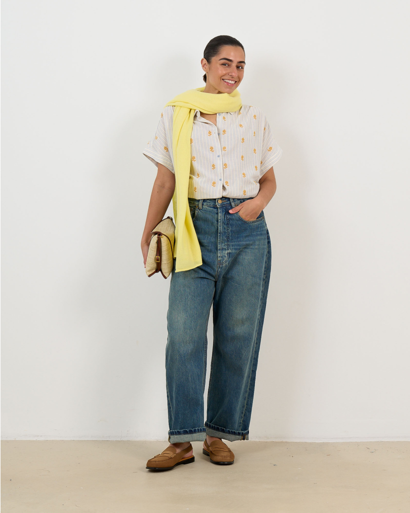 Louisa Lamanda Blouse Blue/Yellow